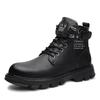 Mode Neue Motorrad- und Stiefeletten Wasserdichte Stiefel Herren Lederschuhe Herren Freizeitschuhe Bota Masculina Herren High-Top Modeschuhe