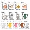 1:12 Scale Dollhouse Kettle Miniature Teapot Mini Watering Pot Doll Accessories Scene Model Dolls House Furniture Playing Gift