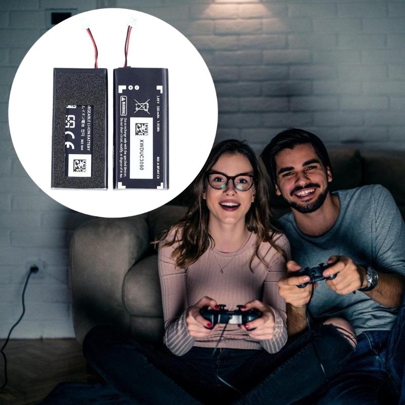 500mAh High Capacity Rechargeable Battery for Game Controllers Long Use Power Universal Compatibility Easy Installation