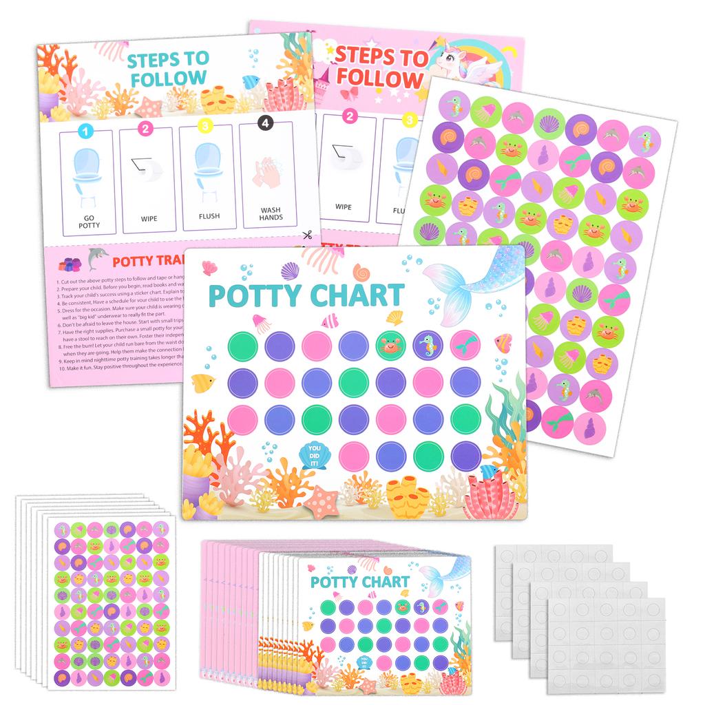 20 Pcs Potty Training Reward Chart Set Reward Stickers Toilet Habits Potty Training Sticker Montessori Early Education Stickers