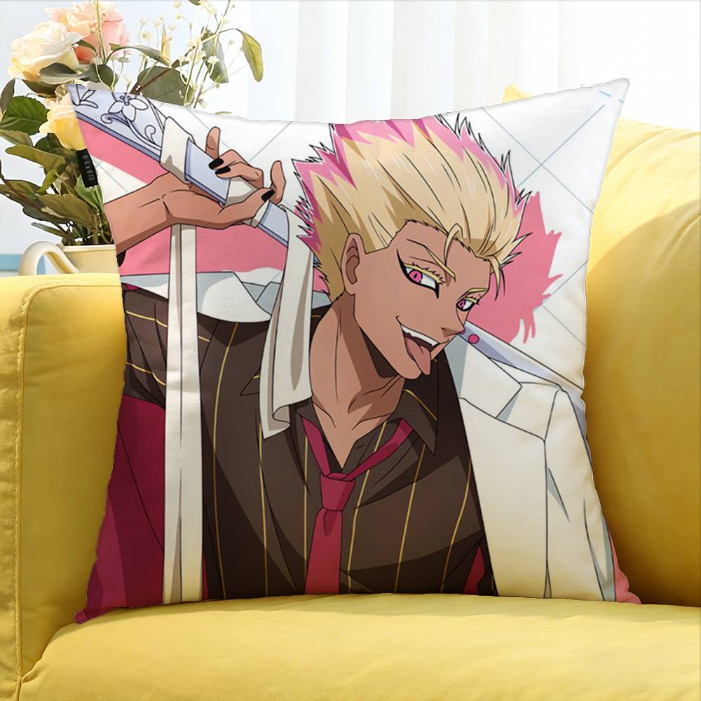 Blue Lock Anime Ryusei Shidou Various Sizes Square Pillow Case For Car Home Bedchamber Decor 30x30cm