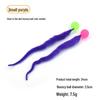 Solid Color Elastic Ball & Caterpillar Teaser Stick Kitten Toy