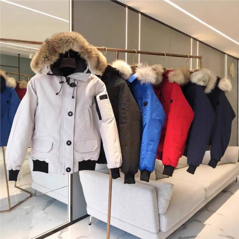 Chilliwack goose down jacket bomber jacket women's hooded short coat