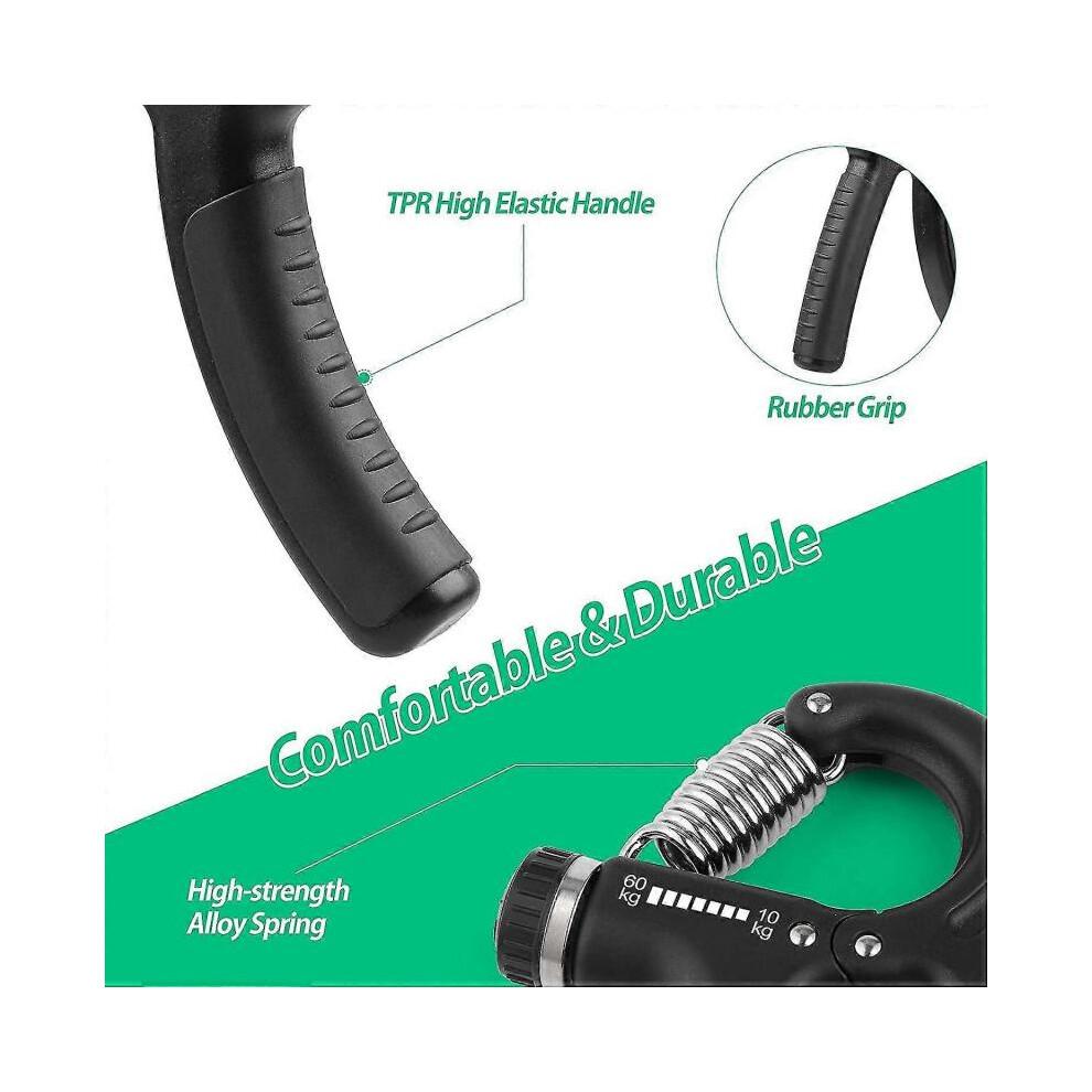 Grip Strength Trainer, Hand Grip Strengthener, Adjustable Resistance 22-132lbs (10-60kg), Non-slip