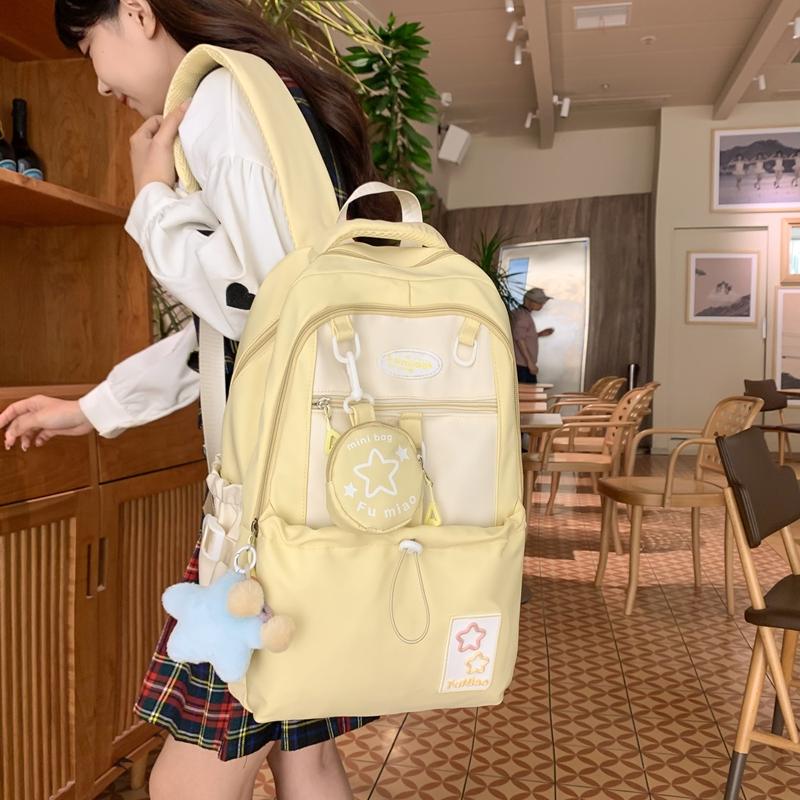 Женский рюкзак со звездным принтом — фото 21