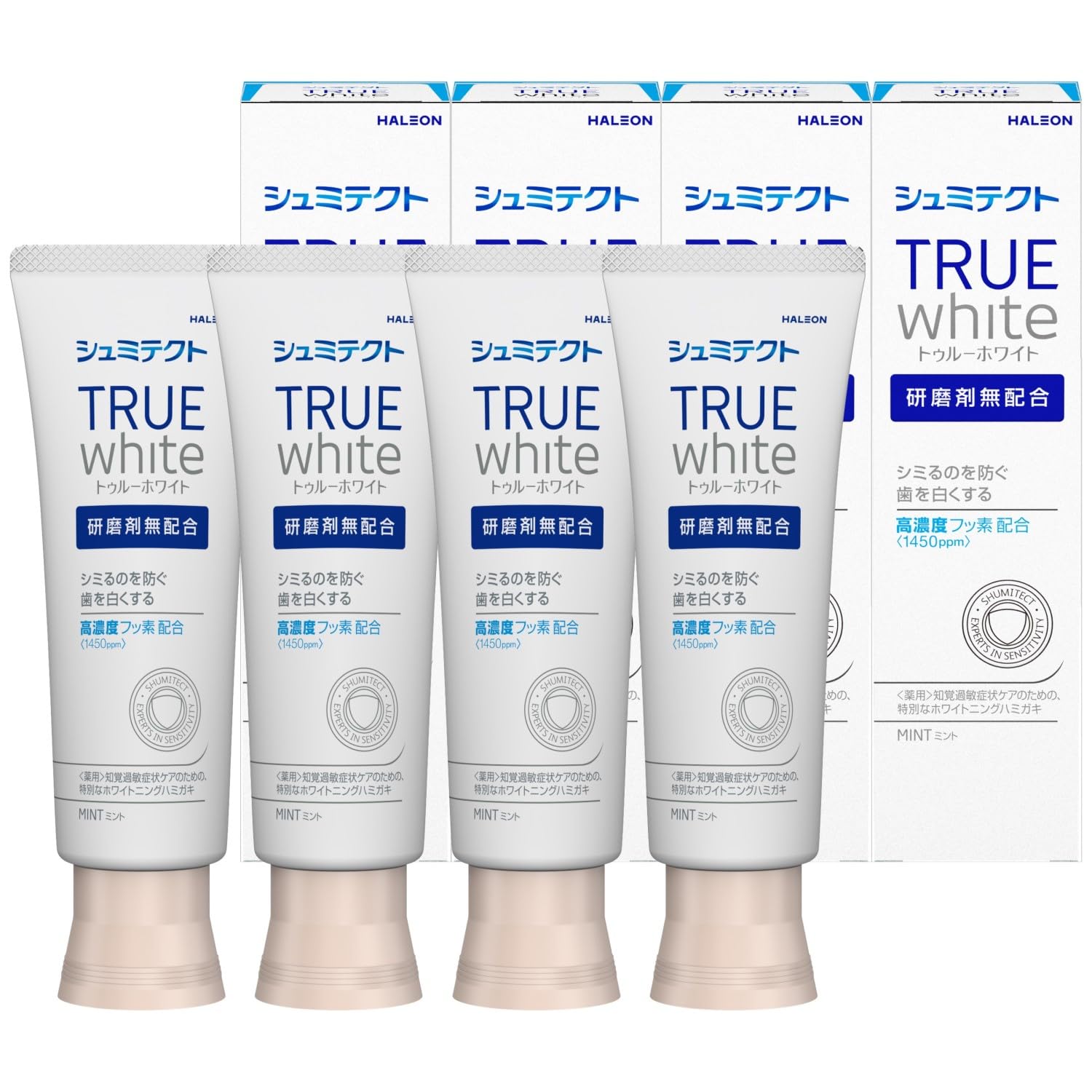 

Shumitect True White [quasi-drug] Abrasive-free whitening toothpaste for sensitive teeth High concentration fluoride 1450ppm 4 bottles