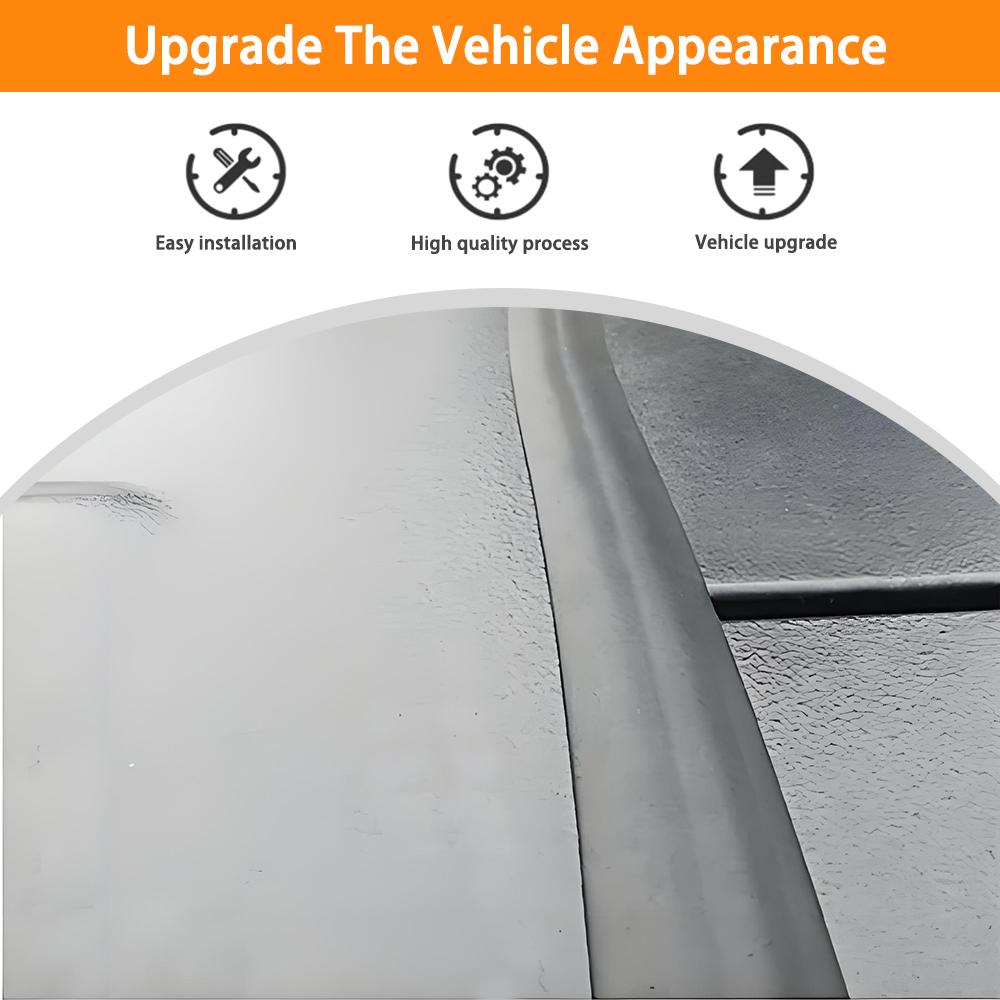 Car Roof Flow Seal Strip Hard Top Rubber Seal for Jeep Wrangler JK JL 2007-2025 Waterproof Dustproof Reduce Noise Sun-Resistant
