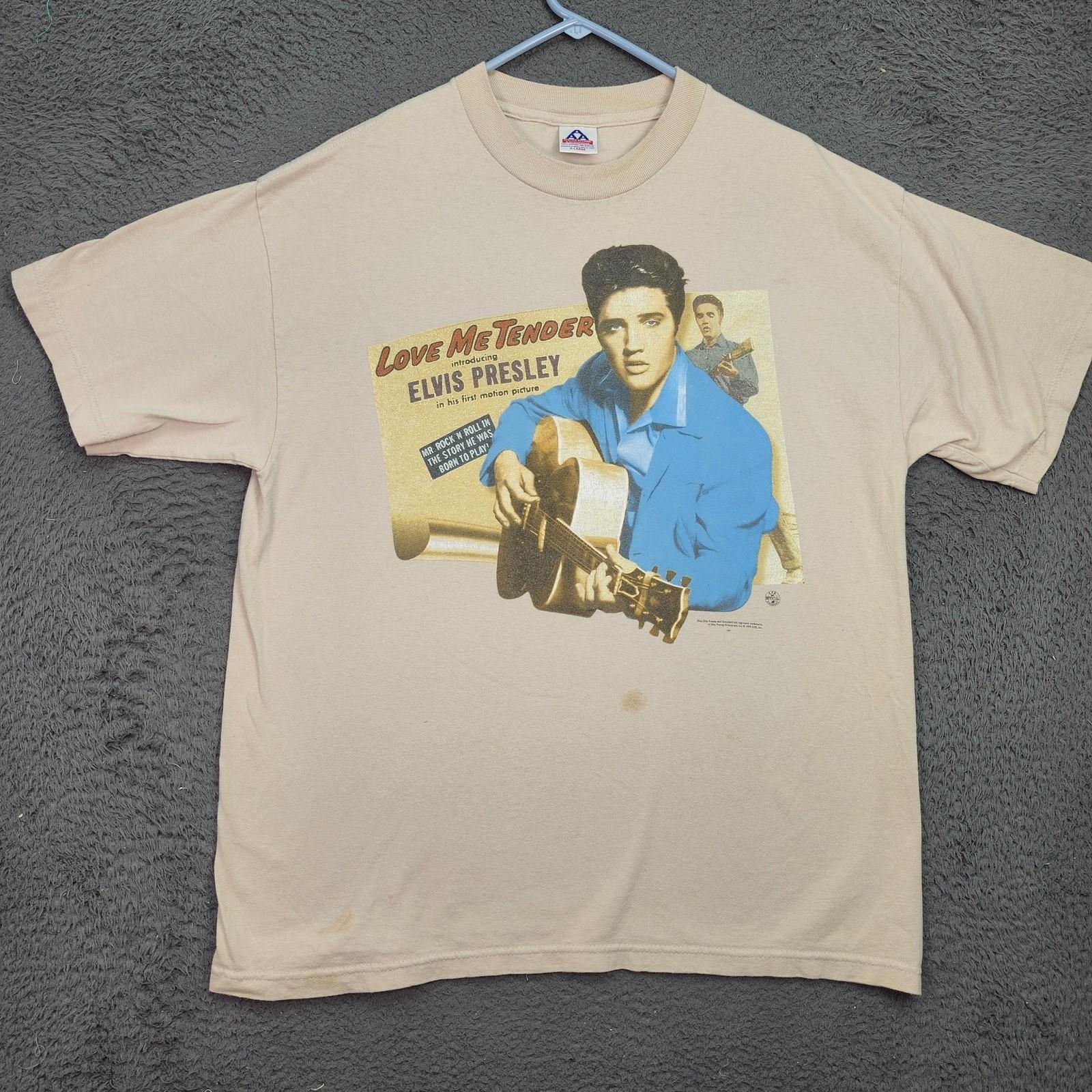 Vintage Elvis Presley Love Me Tender Shirt Mens XL Movie Graphic 1999 Tee 90s Unisex T-Shirt XL