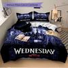 Wednesday Addams Returns Print 3Pcs Bedding Setduvet Cover With 2 Bedropillowcase Home Birthday Gift