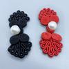 Chinese Knot Buttons Pearl Beads Cheongsam Cloaks Cardigan Fasteners for Clothing Decor Pig Nose Cheongsam Fasteners