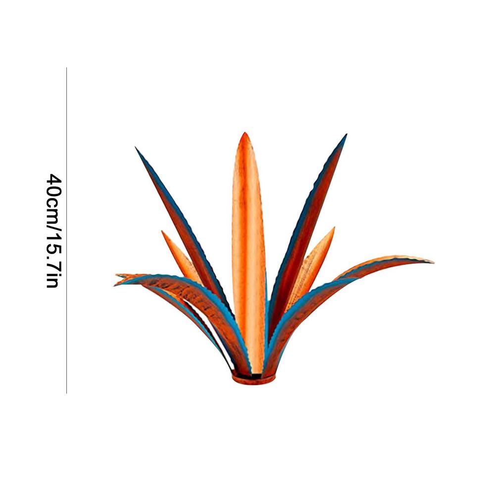 

DIY Металл Агава Текила Искусство Ремесла Орнамент Сельский Сад Двор Скульптура Уличный Декор Для Дома Аксессуары синий