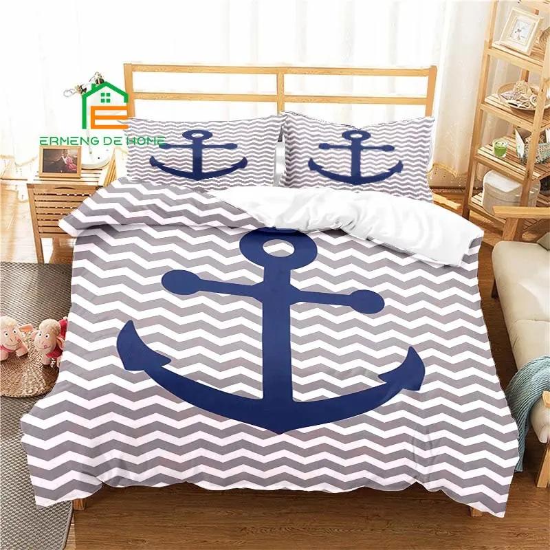 Comforter Nautical Anchor Pattern Bedding For Aldult Kids Bed Set Game Comforter Bedding Set
