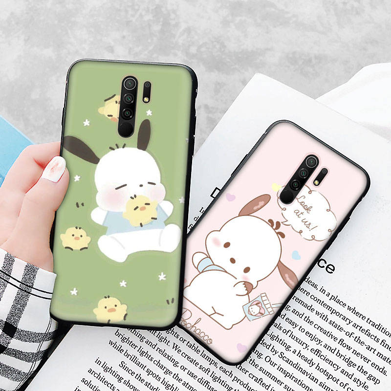 Black Case for Samsung Note 20 Lite S24 Ultra S23 A03 A05 A06 A11 A71 A15 A16 A13 A24 A25 A33 A52 A53 A50 M55 M35 Plus H-31 Pochacco