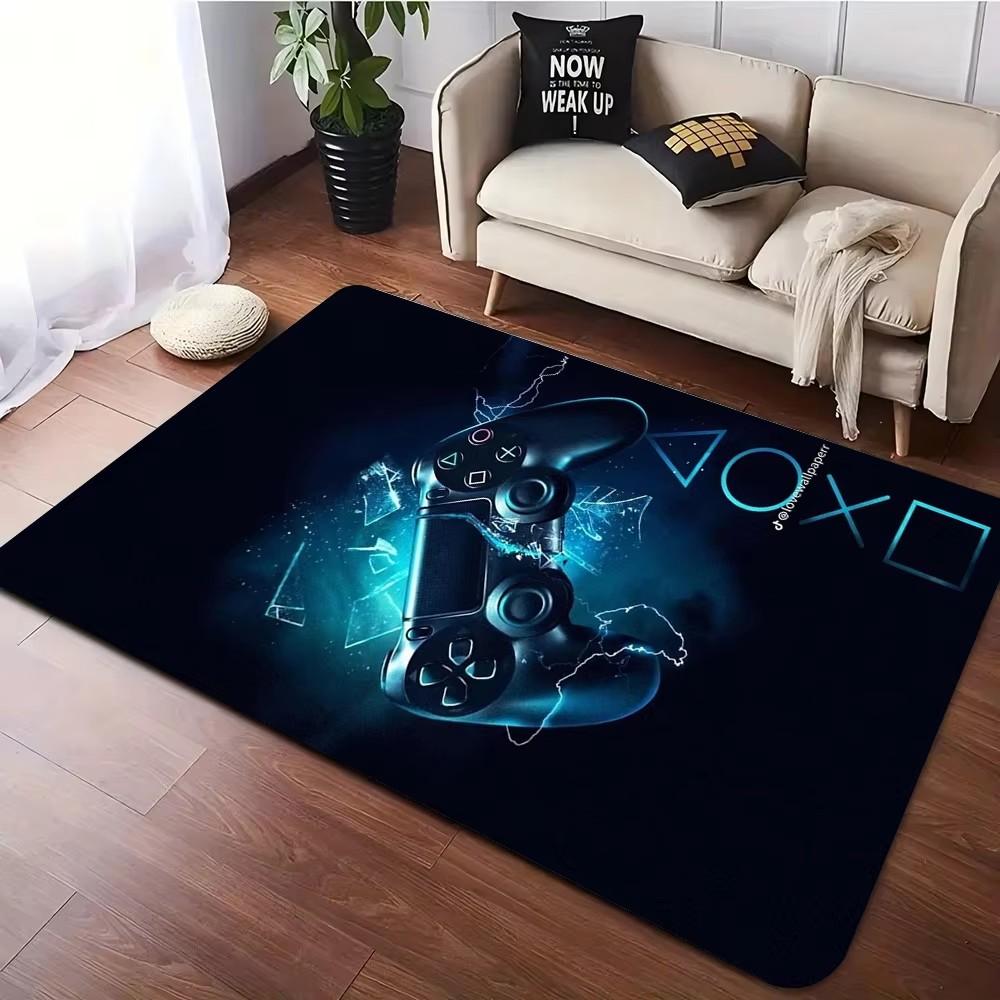 Boys Room Large Gaming Rug 3D Game Carpet Controller Design Children's Crawling Play Anti-Slip Floor Mat Home Bedroom Decor Rugs