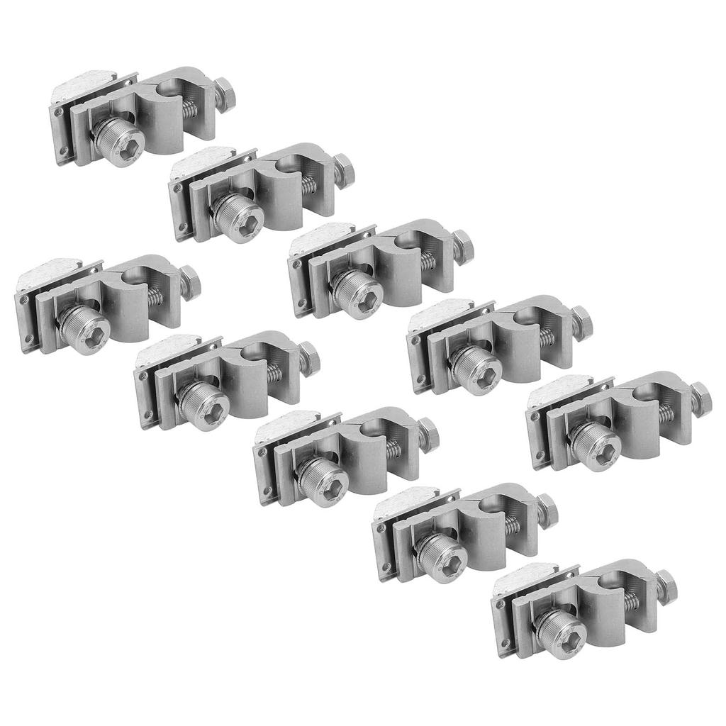 10Pcs Solar Mounting System Grounding Clip Lug Bracket Clamps Photovoltaic Support Parts