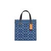 Field 22 Water Wave Pattern Fabric Tote Bag Women Tote Navy-Blue CA580-B4UDF