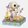 Enesco Jim Shore Snoopy & Woodstock In Flowers 6007965