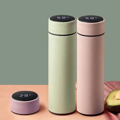 500ML Smart 316 Rostfritt Stål Isolerad Mugg Te- och Vattenseparation Stilfull Vattenflaska för Män Kvinnor Idealisk Julklapp