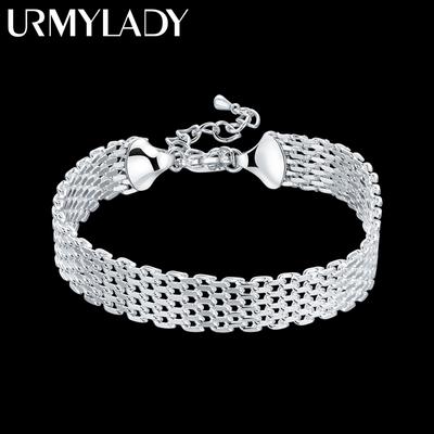 Bracelets en argent Sterling 925, bijoux exquis à la mode, cadeaux de noël