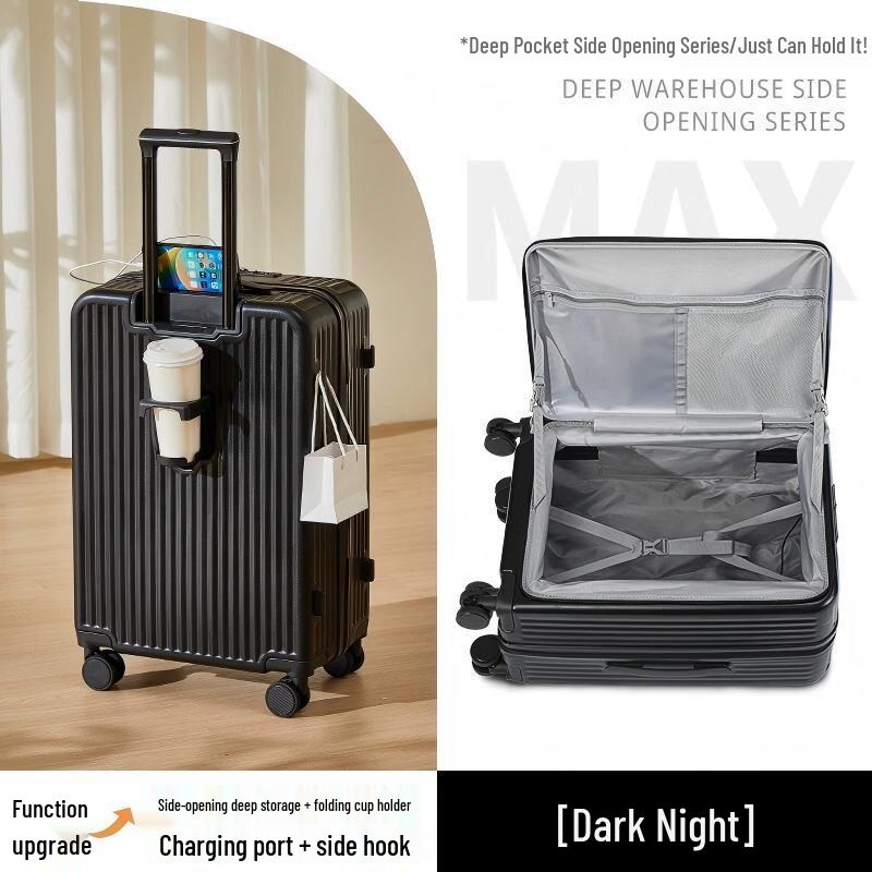 Li Shen Multifunctional Front-Opening Carry-on Suitcase