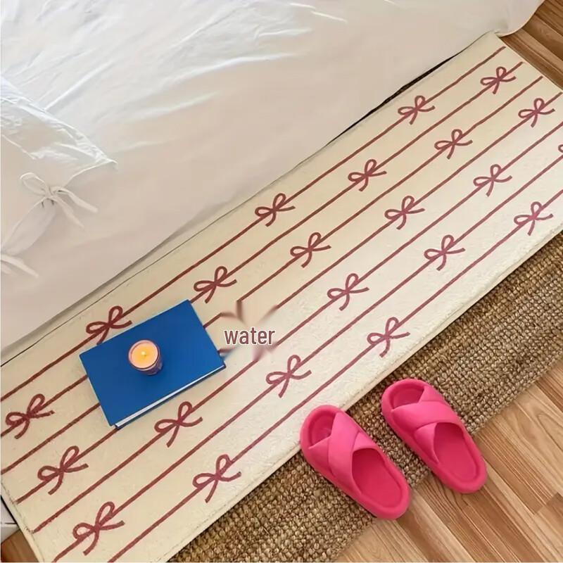 OEING Bowknot Design Bedroom & Balcony Rug 40x120cm