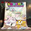 The Amazing World of Gumball 2D Flat Pattern Flannel Blanket High Quality All Seasons Warmth and Comfort Perfect for Christmas Gifts.P260914487