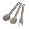 Kempingový spork lžíce vidlička sada Ti nádobí opakovaně použitelný venkovní příbor pro backpacking kemping