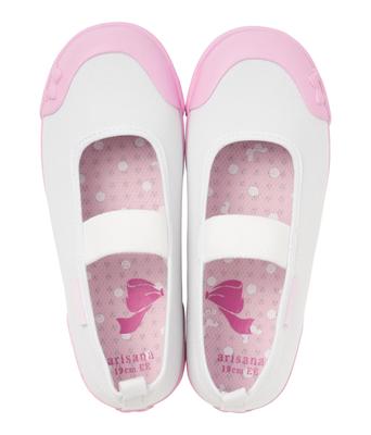 [Arisana] Girls' Indoor Shoes, Wide Fit, for Elementary School Students, Kids, Stylish, Sizes 16-24.5cm, Pink, Size 19.5cm