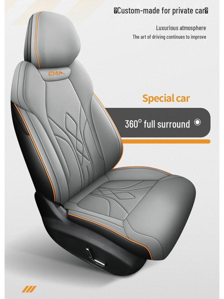 Boyue L Special Five-Seat Full Leather Car Seat Cushion for All Seasons