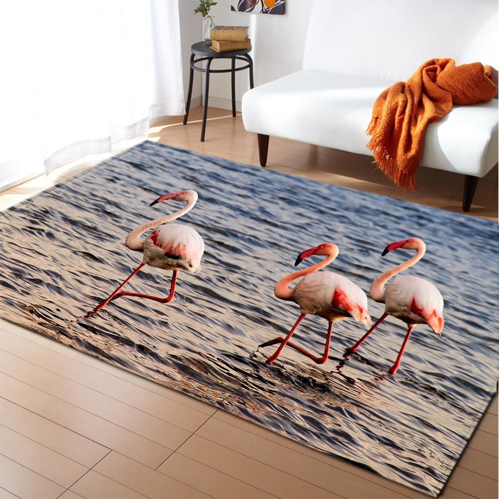 Flamingo Large Carpet Feather Wind Bedroom Floor Mat