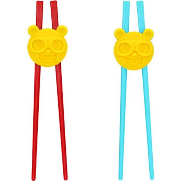

Yui&Rui Kids Superjack EQ Correction Chopsticks Set of 2, Red, Blue, 1 Set