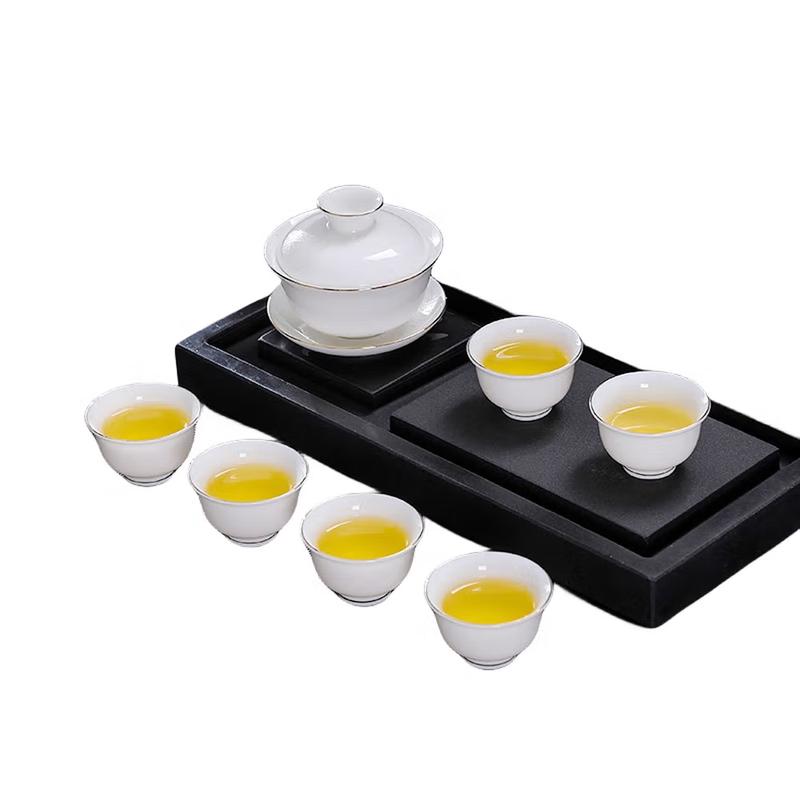 Yunyan Mutton Fat Jade Porcelain Gongfu Tea Set