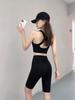 Shark Women's High Waist Gray Yoga Shorts - Spring/Summer Hip-Lifting Base Layer for Fitness