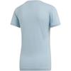 Adidas Logo Graphic Breathable Short Sleeve T-Shirt Women Tops Blue DV3011