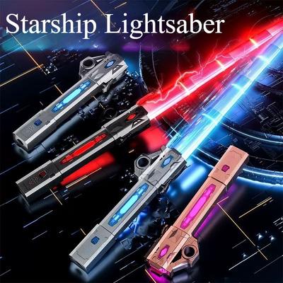 1SET Sabie Laser Jucărie Star Wars pentru Copii 2-în-1 Retractabilă Colorată Flash Cool