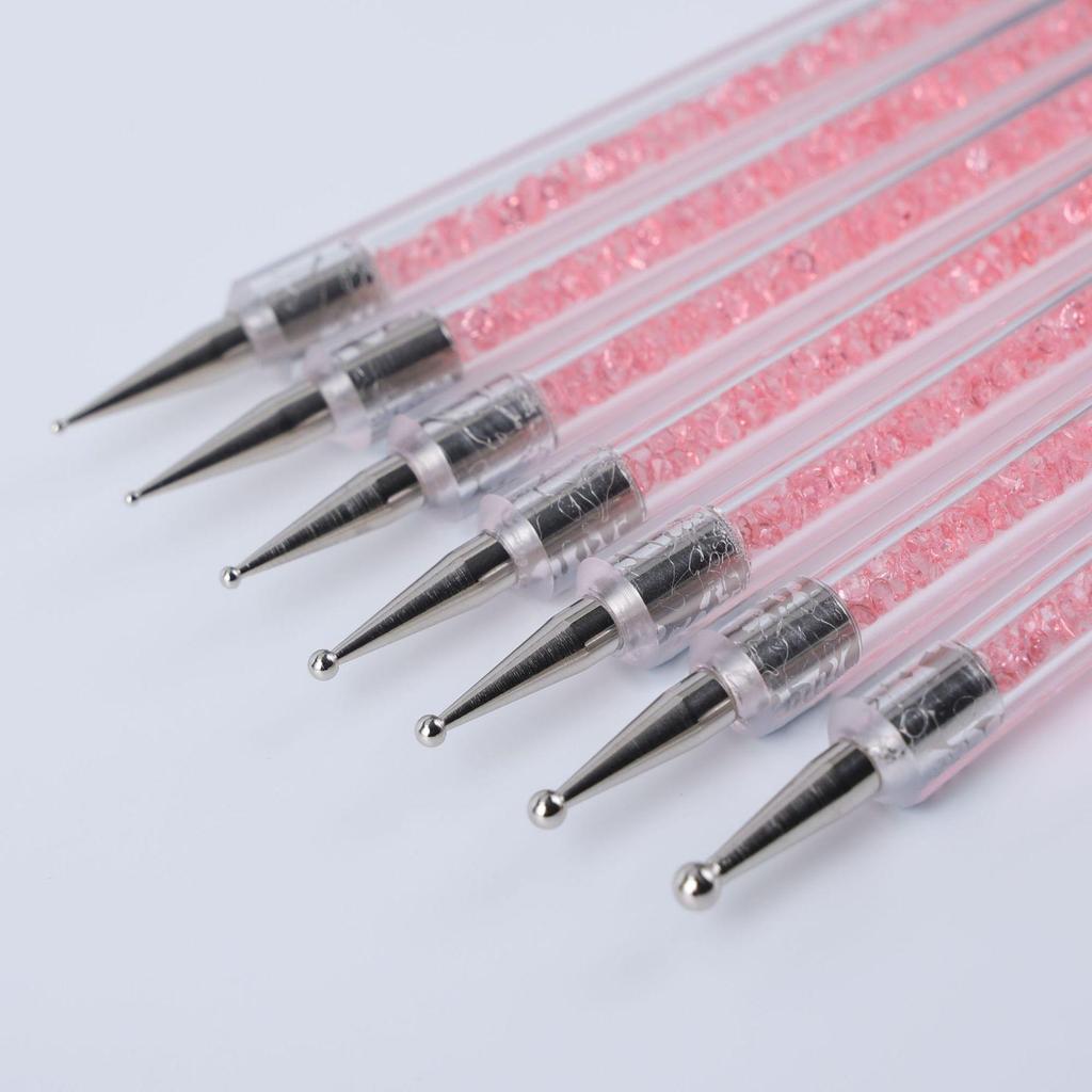 Dual-ended Nail Art Dotting & Line Drawing Pen – Versatile Tool for Dotting, Flower, and Line Art.