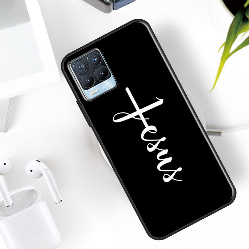 Jesus Cross Case For Realme 15 11 Pro Plus 12 13 14  C71 C75 C55 C51 C53 C25 C63 C61 C65 C67 GT6 GT7 Pro