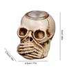 Halloween Skull Candle Holders Gothic Style Desktop Skull Candlestick Decor Ghost Skull Candlestick for Haunted House Props