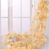 Artificial Silk Cherry Blossom Rose Rattan Wall Hanging Flower Decoration Rattan False Plant Wedding Home Decoration