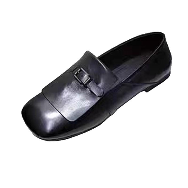 Luxe de niche Baotou chaussures plates d'été pour femmes ne fatiguent pas semelles souples Muller