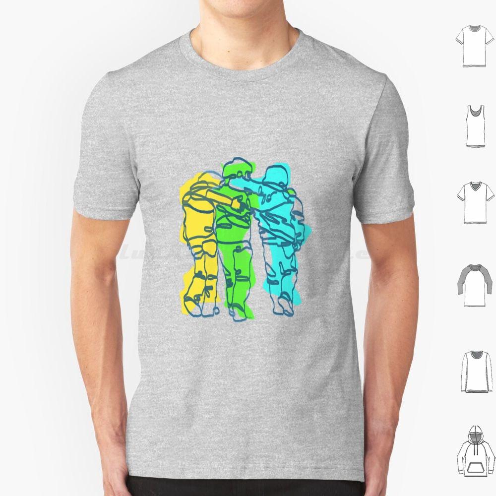 Childhood Friends Line Art Poster Print T Shirt 6xl Cotton Cool Tee Line Art Friends Friend Friendship Childhood Childhood S