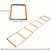 1pack 8 Grids Multifunctional Agility Ladder for Soccer Training Orange Speed Training Equipment with Coordinated Footwork Drill