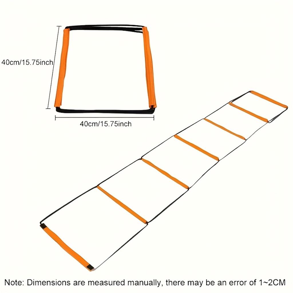 1pack 8 Grids Multifunctional Agility Ladder for Soccer Training Orange Speed Training Equipment with Coordinated Footwork Drill