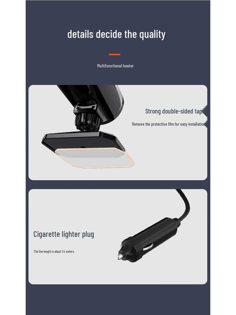 High-Power Dual-Purpose Car Heater & Defroster