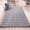 Luxurious Plush Rabbit Fur Living Room Carpet and Bedroom Floor Mat