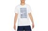 T Shirts Men's White Crew Neck Moderate Straight Fit DD8406-101