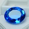 Lab-Created Blue Sapphire OVAL Shape 15.85 Ct Certified Loose Gemstone