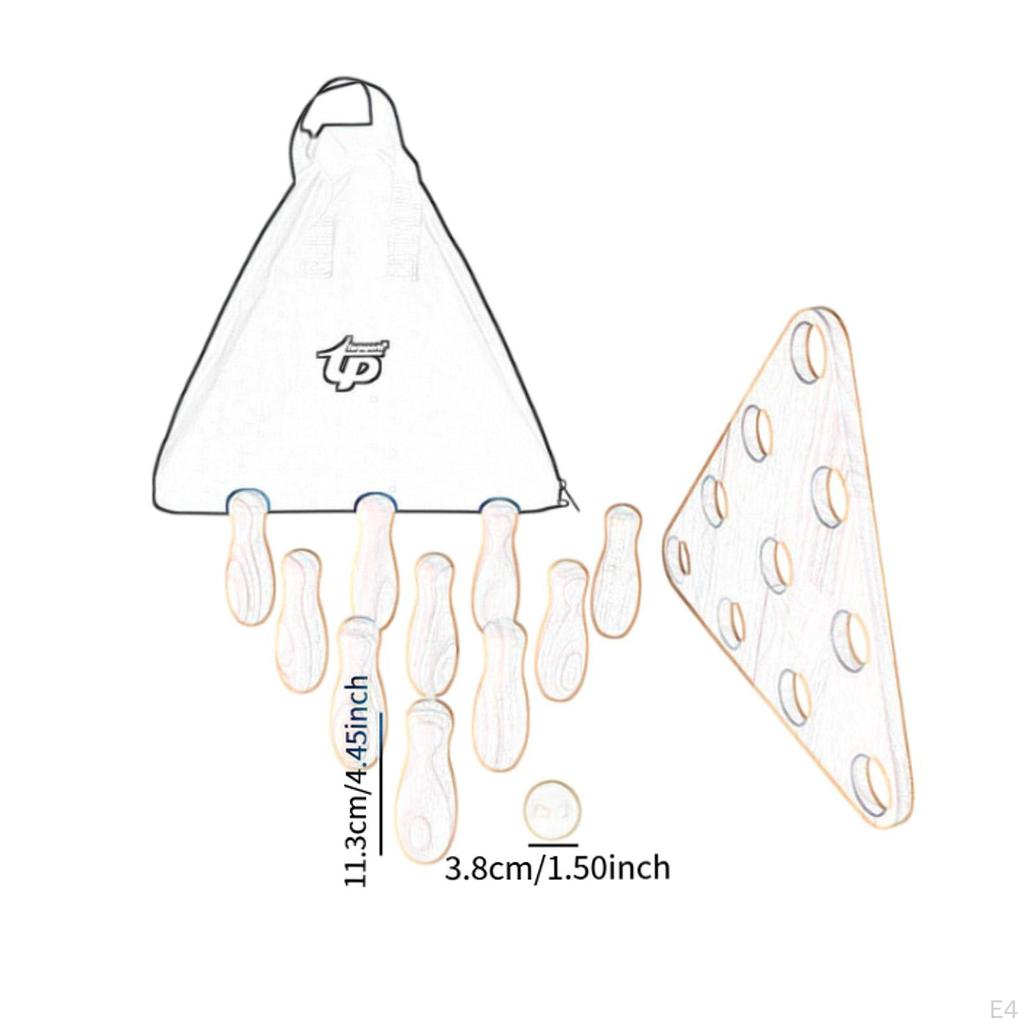 Kids Bowling Set Shuffleboard Pin 10 and 1 Ball for Gathering