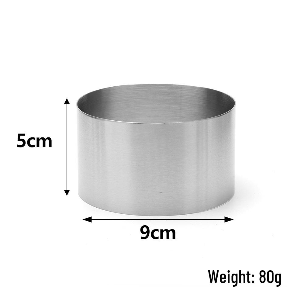 Stainless Steel Cake Mousse Rings: 5-10cm Seamless Round Tart Molds