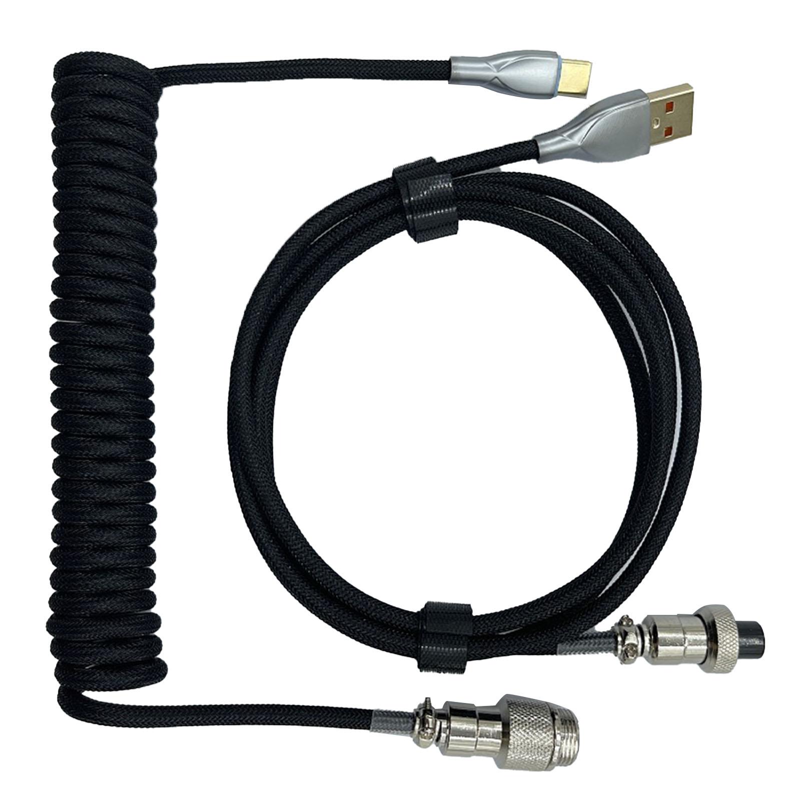 

Игровой кабель клавиатуры Профессиональный выдвижной прочный разъем спиральный кабель клавиатуры для разноцветный